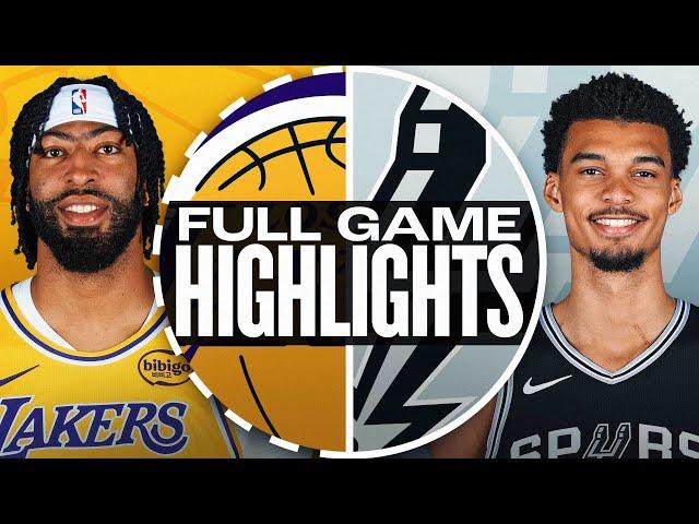 LAKERS at SPURS | FULL GAME HIGHLIGHTS | November 27, 2024