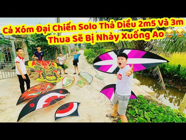Đại Chiến Diều Sáo 2m5 và Diều 3m Bẹn Ai Thua Sẽ Bị Nhảy Xuống Nước