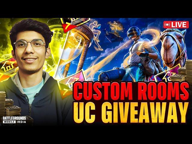 BGMI LIVE CUSTOM ROOM | RP AND UC GIVEAWAY EVERY MATCH | CHANNEL MEMBERSHIP IS ON!