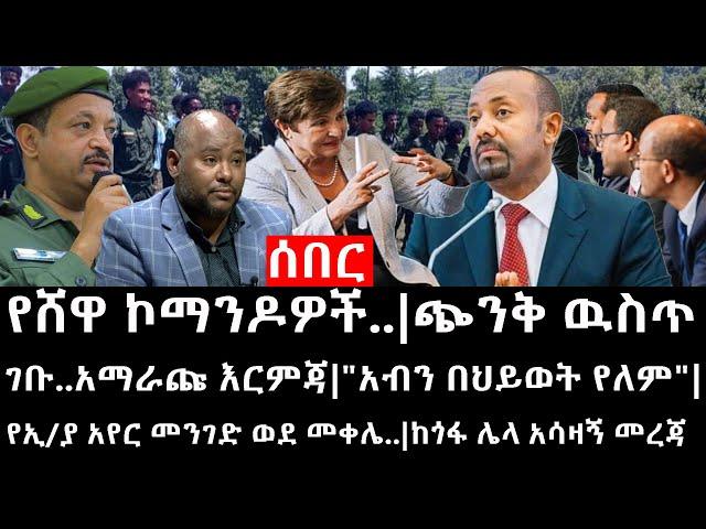 Ethiopia:ሰበር ዜና-የሸዋ ኮማንዶዎች|ጭንቅ ዉስጥ ገቡ.አማራጩ እርምጃ|"አብን በህይወት የለም"|የኢ/ያ አየር መንገድ ወደ መቀሌ|ከጎፋ ሌላ አሳዛኝ መረጃ