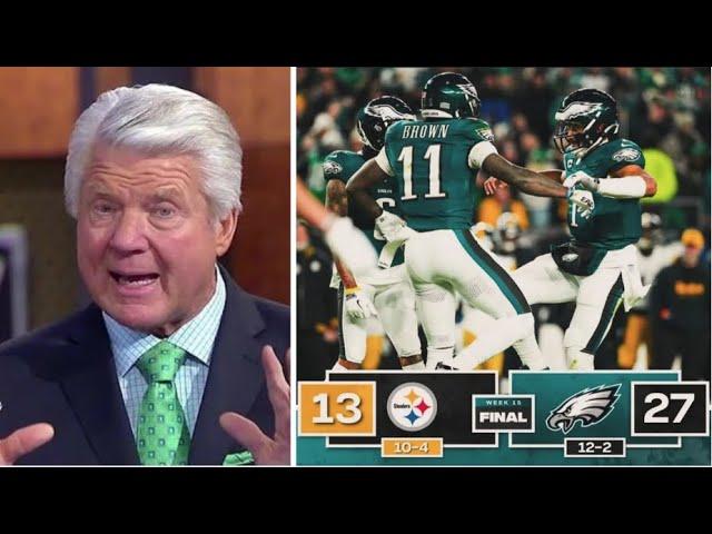 Eagles are SCARIEST Team in NFL! - Jimmy Johnson on Eagles beat Steelers 27-13 to improve to 12-2