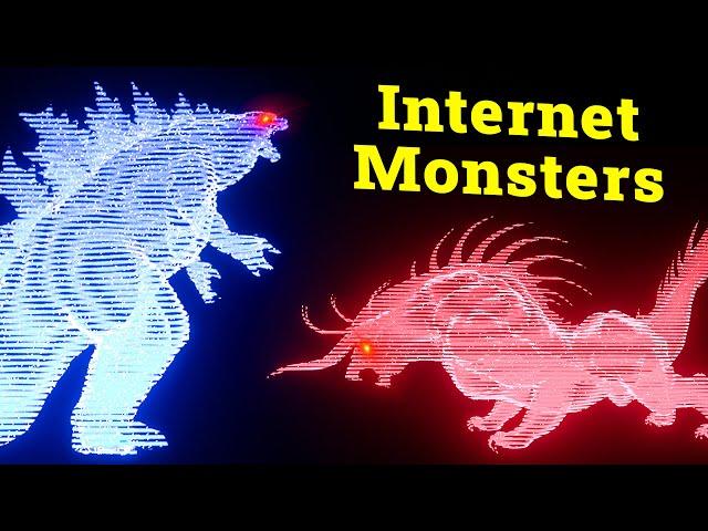 Monsters That Popularity Through Creepypasta, Internet Memes & Stories #3dhologram