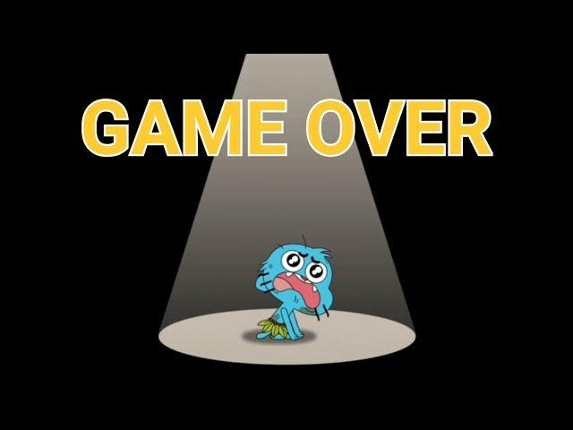 The Amazing World of Gumball: Home Alone Survival - Game Over Screen