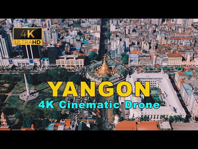 Amazing Yangon City: Cinematic 4K Drone Video