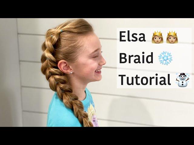 Elsa Pull Through Braid Tutorial