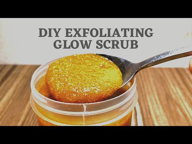 DIY: EXFOLIATING GLOW SCRUB (sugar, honey, turmeric & Lemon juice)