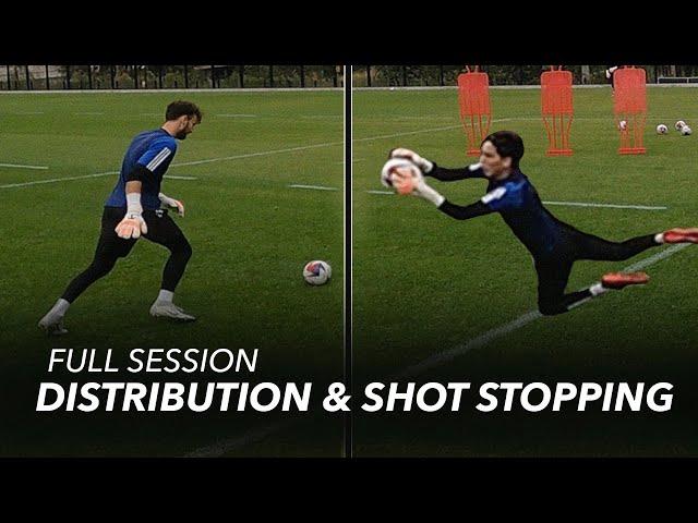 3 Distribution & Shot Stopping Drills | FULL SESSION | Goalkeeper Training