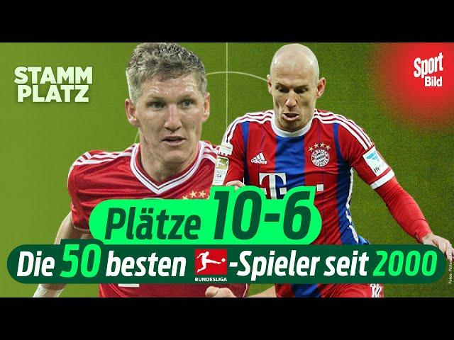 Bundesliga: Die 50 besten Spieler seit 2000! Bayern-Ikonen SCHWEINSTEIGER und ROBBEN verpassen Top5