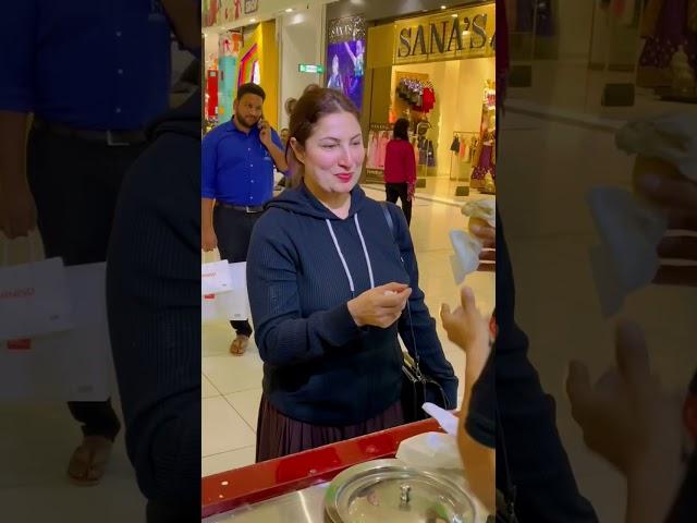 Saima khan at packages mall Lahore Pakistan ISTANBUL DONDURMA