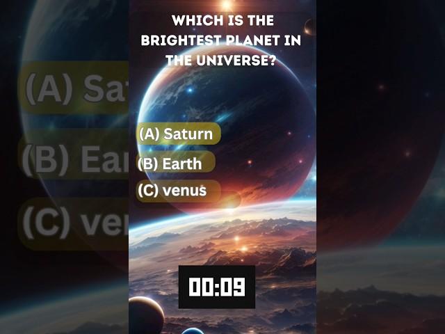 Test Your Space Knowledge/ Brightest Planet in the Universe #Quiz! #viral