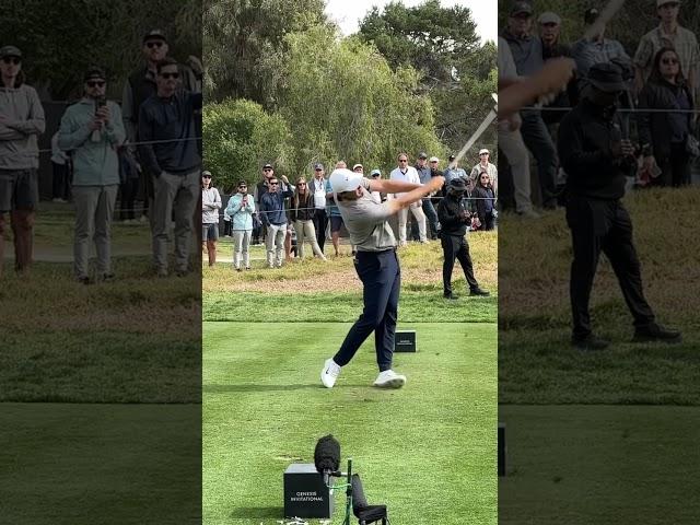 Scottie Scheffler slow-mo FO swing  #golf #scottiescheffler #genesisinvitational #golfswing