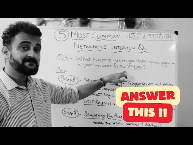 This 1 networking interview question checks your basic networking knowledge !