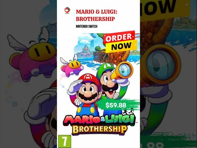 Mario & Luigi: Brothership  Order Now! Just $59.88 #marioandluigibrothership #nintendogame #gaming