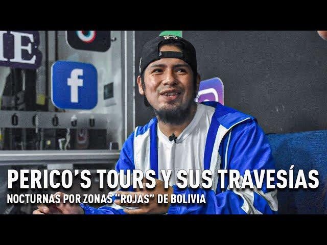 Perico's Tours, realiza transmisiones en zonas consideradas como peligrosas en Bolivia.