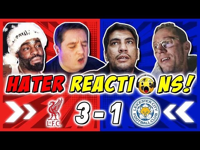 LIVERPOOL RIVALS & HATERS DEVASTATED  REACTION TO LIVERPOOL 3-1 LEICESTER CITY | PREMIER LEAGUE