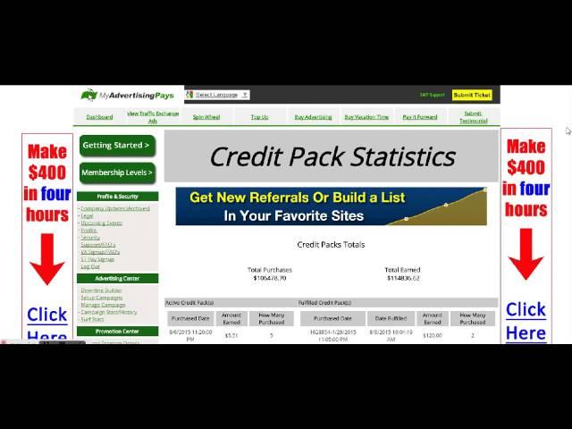 My Advertising Pays - My live Profits Using 0% Interest FREE bank money