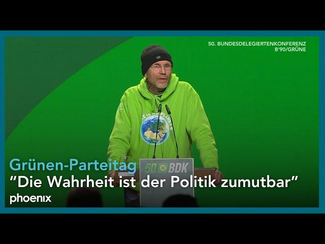 Grünen-Parteitag: Mathias Ilka - Kandidatenvorstellung Bundesvorstandswahl B'90/Grüne