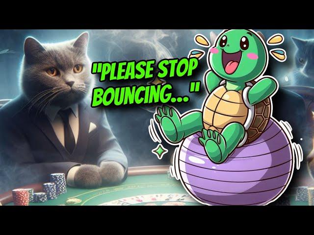 Bouncing on my Exercise Ball in VR Poker **GONE SO WRONG**