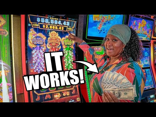 We WON on Slot Machines in Las Vegas using a SIMPLE $100 Method