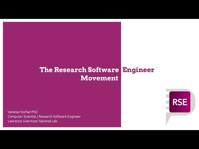 The Research Software Engineer Movement