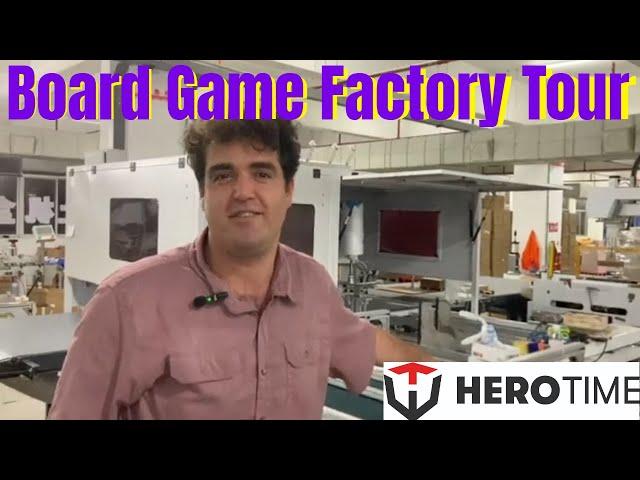 Board Game Factory Tour With Hersh from Hero Time