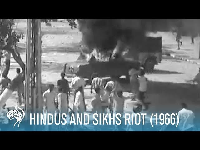 Hindus and Sikhs Riot: New Delhi, India (1966) | British Pathé