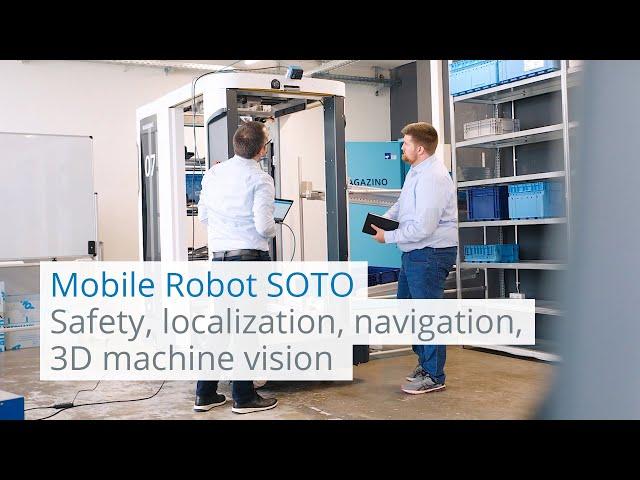 Safety, navigation, 3D vision, motion control for the mobile robot SOTO from Magazino | SICK AG