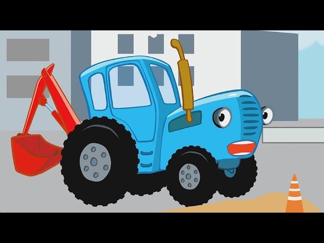 установка септика.  работа эо2621. installation of a septic tank with a YuMZ tractor