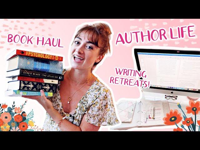 AUTHOR VLOG  spring vibes, book haul, and preparing for my writing retreat