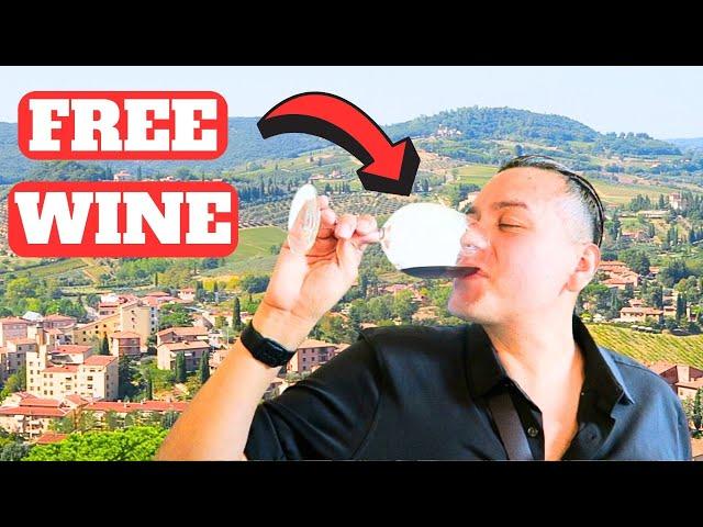 We Got FREE WINE in TUSCANY ITALY!