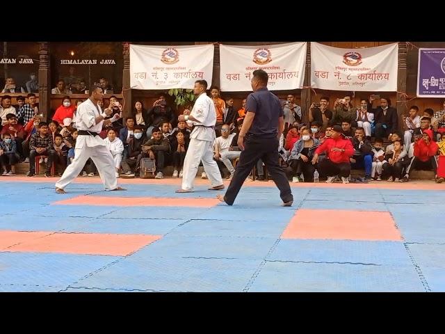 Rupak Nepali (White) Pokhara VS Shany Shing (Red) Army Final Heavyweight 2nd Lalitpur Mayur cup 2022