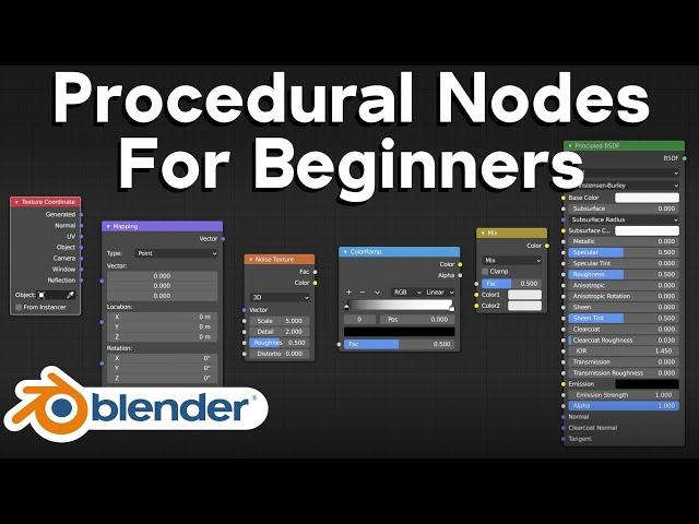 Procedural Nodes For Beginners (Blender Tutorial)