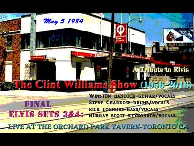 THE CLINT WILLIAMS SHOW THE FINAL ELVIS SETS - ORCHARD PARK  TORONTO MAY 1984 * STEVE CHARKOW DRUMS