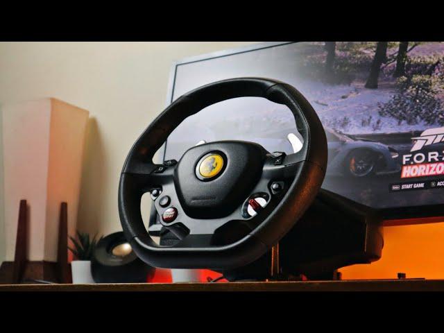 100$ Budget Racing wheel, Thrustmaster T80 Ferrari 488 GTB Edition | ASMR