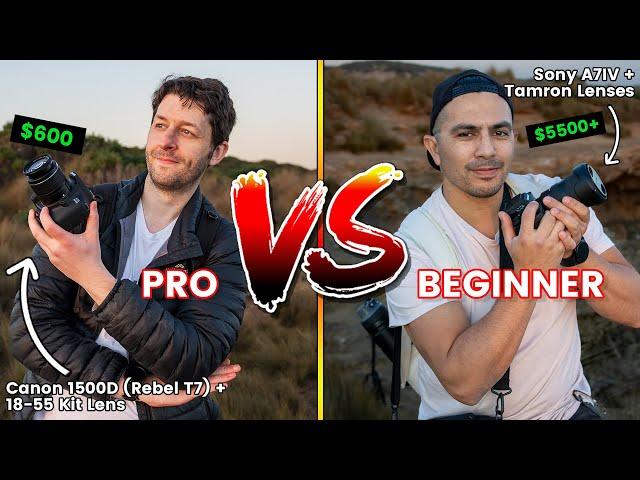 Pro VS Beginner Photographer (Cheap VS Expensive Gear)