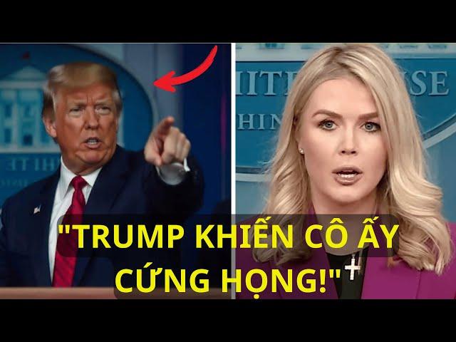 Phóng Viên Cố Hạ Bệ Karoline – Trump Chỉ Nói Một Câu, Cả Căn phòng Lặng Thinh!