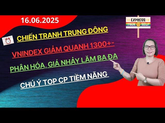 Vnindex biến động mạnh quanh 1300 chiến tranh trung đông. Chú ý nhóm cổ nào tiềm năng