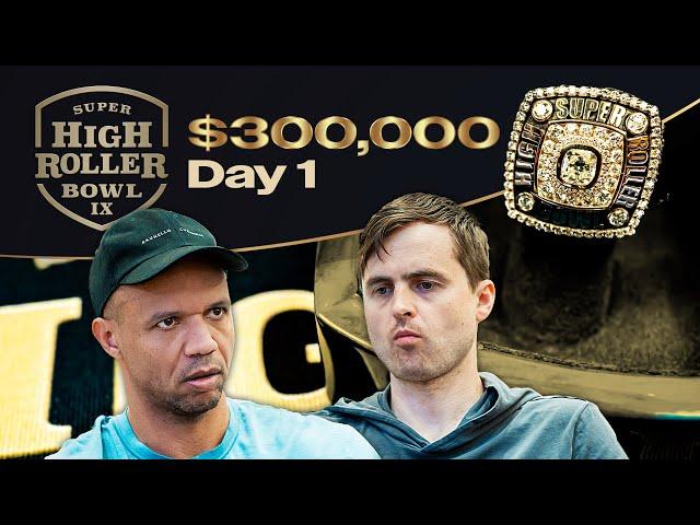 Phil Ivey and Martin Kabrhel play $300,000 Super High Roller Bowl Day 1