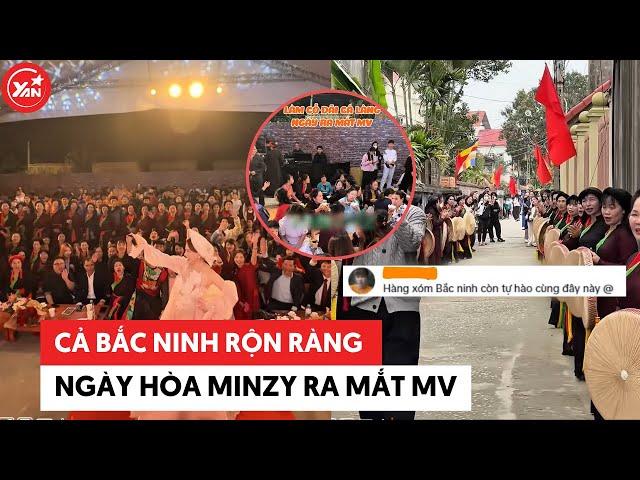 Cả Bắc Ninh rộn ràng ngày Hoà Minzy ra mắt MV: Già trẻ lớn bé đều chung tay giúp nữ ca sĩ comeback