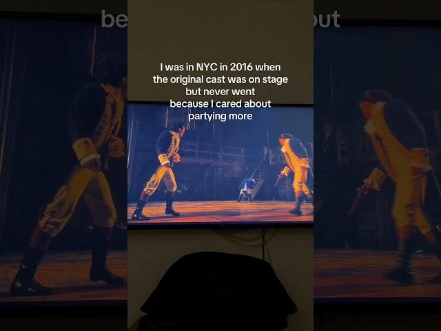 I’ve never been so disappointed in myself   #hamilton  #nyc #musical #hamiltonmusical