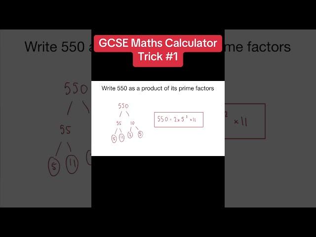 Calculator Trick you NEED for GCSE Maths #gcse #maths #tipsandtricks