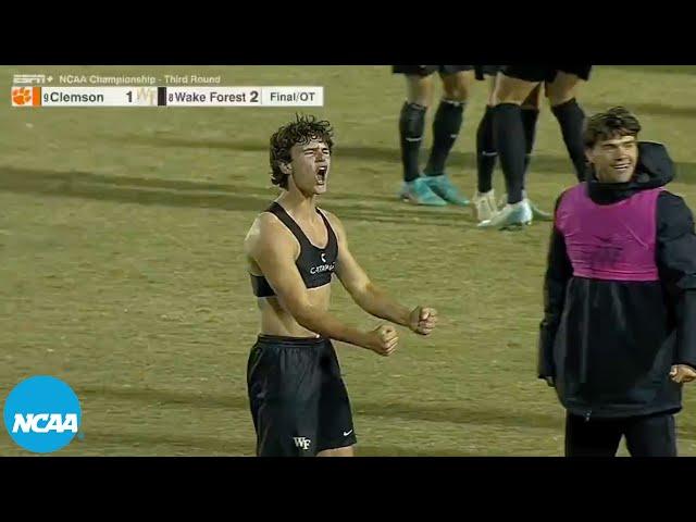 Incredible golden goal sends Wake Forest to NCAA men's soccer quarterfinals