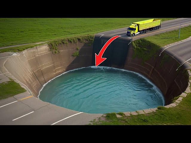 Cars vs Giant Pit, Log Trap, Upside Down Speed Bump and Ditch Trap ▶️ BeamNG Drive