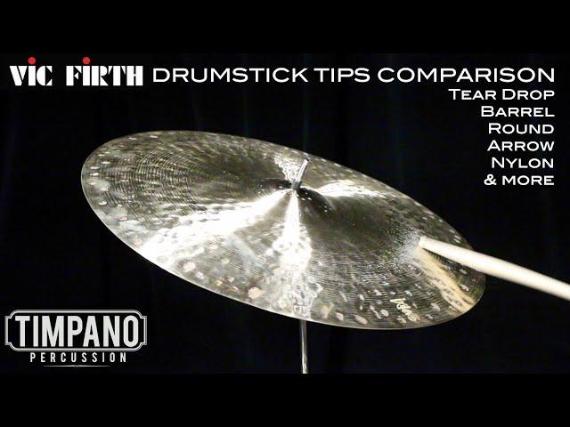 23 Models - Vic Firth Drum Stick Tip Comparison - Timpano Percussion