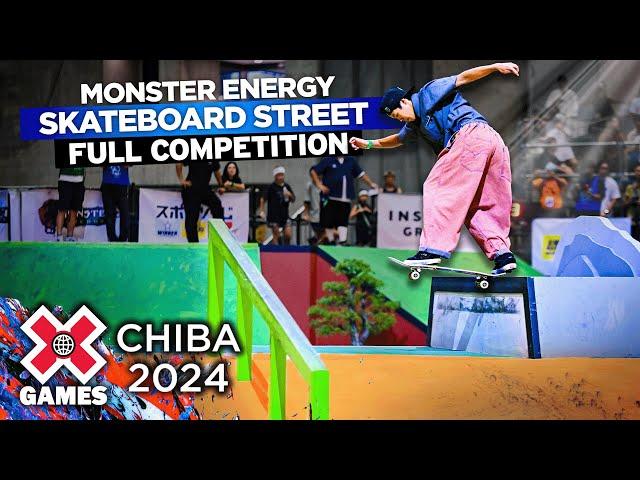 Monster Energy Men’s Skateboard Street: FULL COMPETITION | X Games Chiba 2024