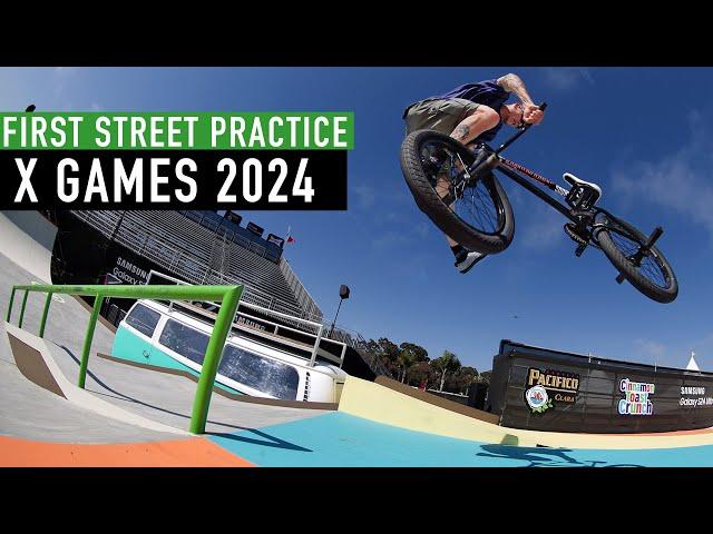 X GAMES 2024 - FIRST BMX STREET PRACTICE