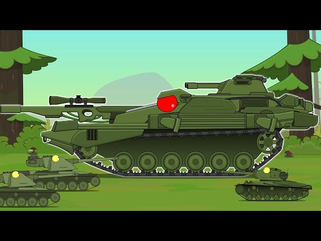 Tests of the steel monster STARKILLER - Cartoons about tanks