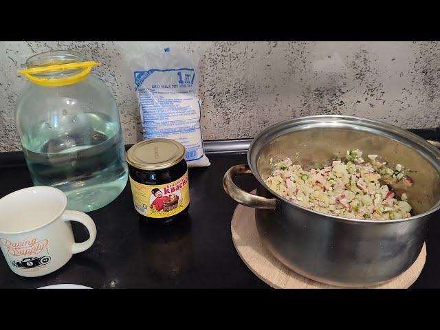 Рецепт Окрошки из Квасного сусла по Деревенски Бабушкин