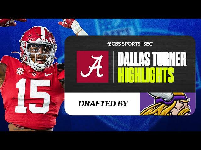 Dallas Turner Alabama Highlights | No. 17 Overall to Vikings | CBS Sports