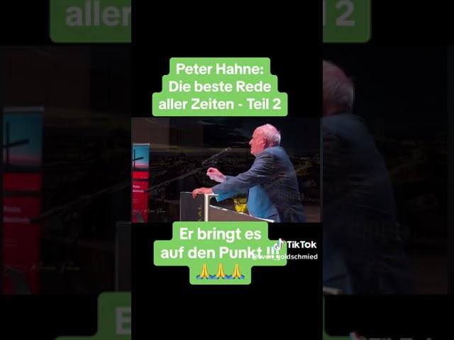 Peter Hahne - die beste Rede aller Zeiten